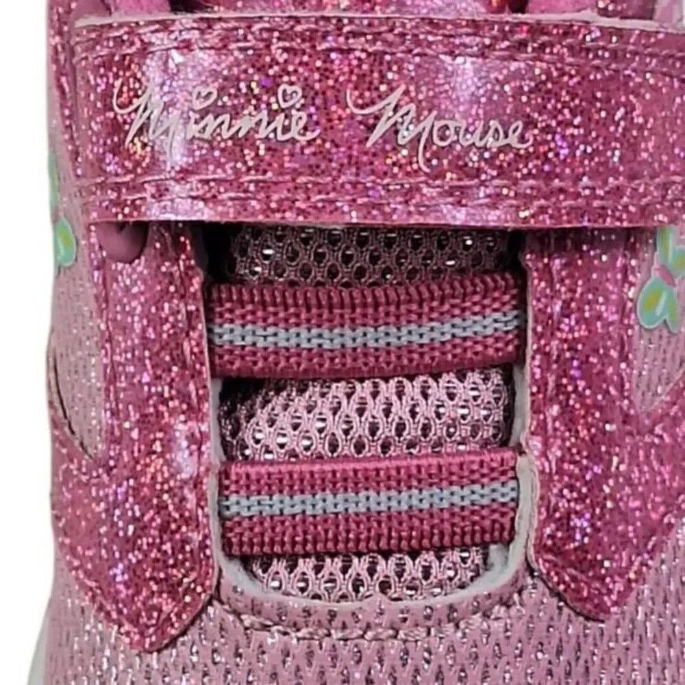 Minnie shoes‎ for girls sneakers with LED light without laces Pink Size 7 (14cm)